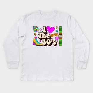 I love the 80's Kids Long Sleeve T-Shirt